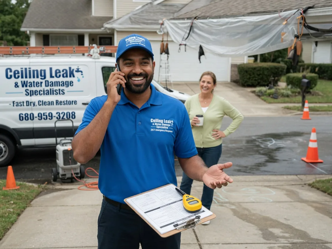 Ceiling Leak Cleanup Agra, OK FAQs